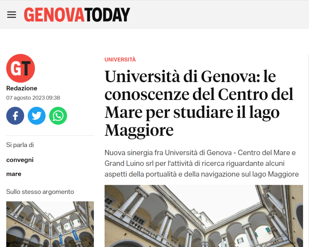 Genova Today — University of Genoa & Luino